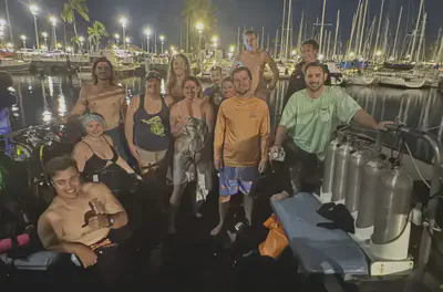 Night Dives in Hawaii with the University of Florida Crew