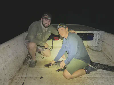 Anthony presenting on alligator physiology