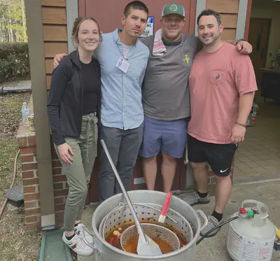 Louisiana Crawfish Boil by the Murray Lab for the Conference